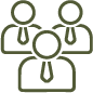 Icon representing a team of over 520 experienced wealth management professionals